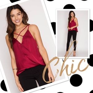 Lexxie Satin Tank @ Maartz.com